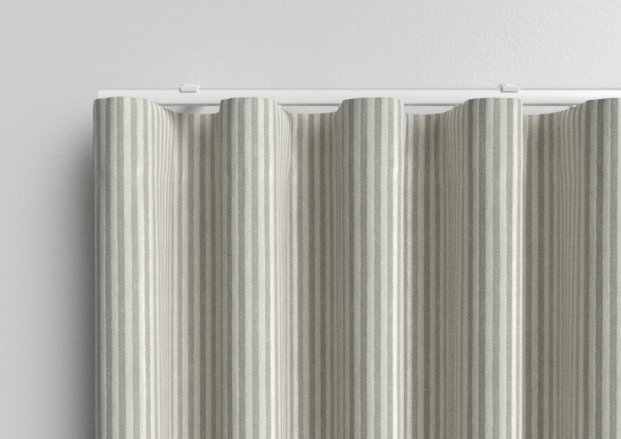 Emily Bond Oscar Stripe, Pebble - Made to Measure Curtains - Image 13